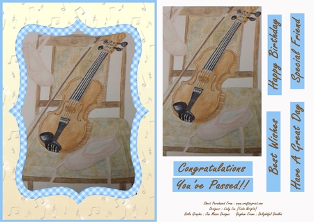 Violin and Ballet Shoes by Linda Wright
