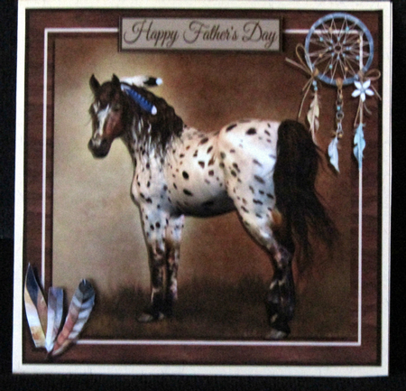 INDIAN HORSE TOPPER - A4 SHEET by Linda Wright