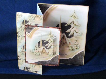 Church in the snow by Linda Wright