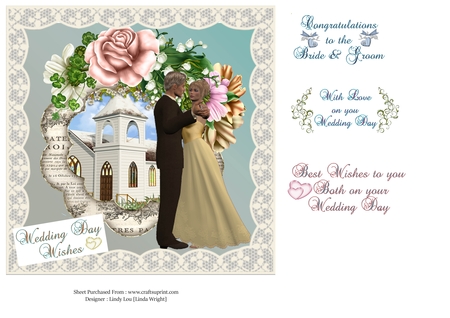 Wedding Card Fronts by Linda Wright