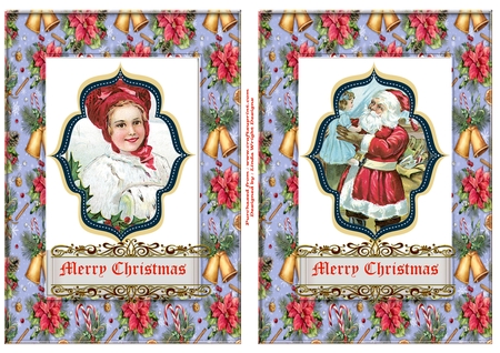 7 Vintage Christmas Classics Card Toppers 2 by Linda Wright