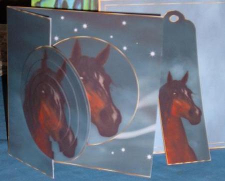 Equine Over the Edge Greeting Card Kit by Linda Wright