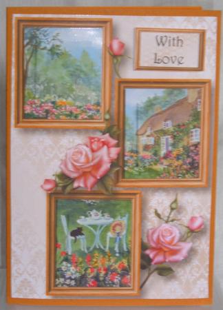 Cottage & Roses Frame Trio by Linda Wright