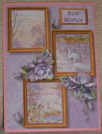 Swan Lake & Roses Frame Trio by Linda Wright