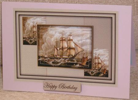 Vintage Sailing Ship by Linda Wright