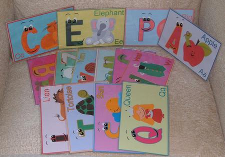 A-z Flashcards Set Bumper Kit 13 Sheets by Linda Wright