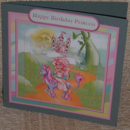 Princess & Unicorn Scene Topper & Pyramage by Linda Wright
