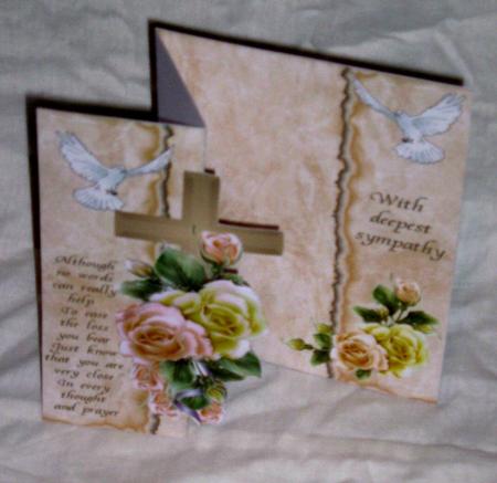 Doves an Roses Sympathy Foldback Kit by Linda Wright