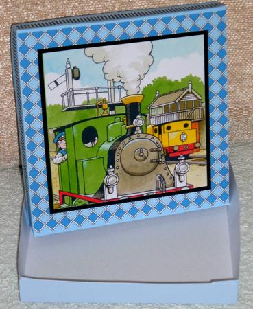 Tommy the Tank Engine Square Box 5" by Linda Wright