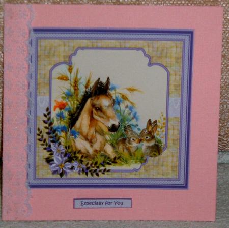 Foal and Bunnies by Linda Wright