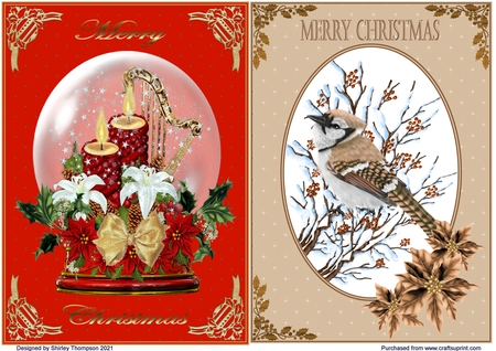 Christmas Time Corners 12 by Shirley Thompson