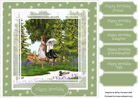 Restful Waters 1 Backgrounds by Shirley Thompson