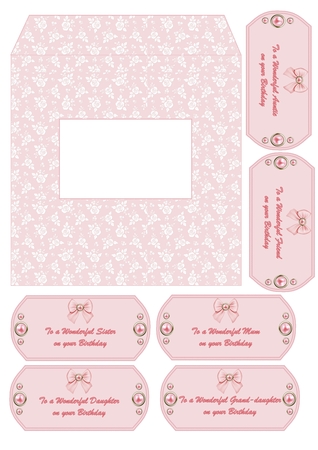 Shabby Chic Rose A4 Digital Paper by Shirley Thompson