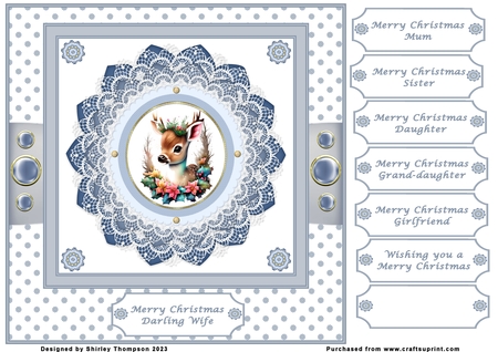 Lace n Pearl Round Frames-Easter Morn by Shirley Thompson