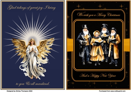 Gold and Black Christmas 02 by Shirley Thompson
