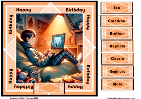 Teens Playing Video Games by Shirley Thompson