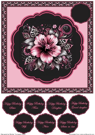 8x8 Frames and Pyramage Layers 1 - Mini Kit  by Shirley Thompson