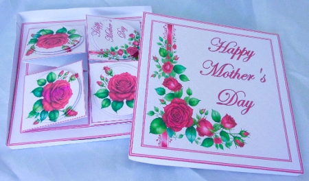 Red Roses Floral Corners & Borders by Shirley Thompson