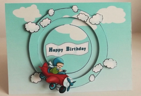 Aeroplane Circle Slider by Shirley Thompson