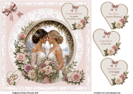 Mrs & Mrs 3 Large Clipart Collection in PNG  by Shirley Thompson