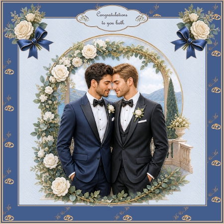 Mr & Mr 2 Large Clipart Collection in PNG  by Shirley Thompson