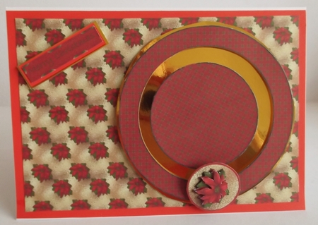 Christmas Poinsettia Circle Slider by Shirley Thompson