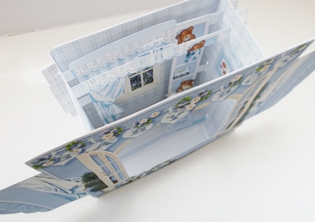 3D Room with a View - Sweet Dreams New Baby Boy by Shirley Thompson