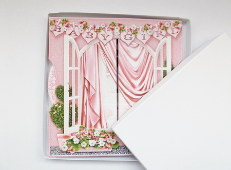 3D Room with a View - Sweet Dreams New Baby Girl by Shirley Thompson