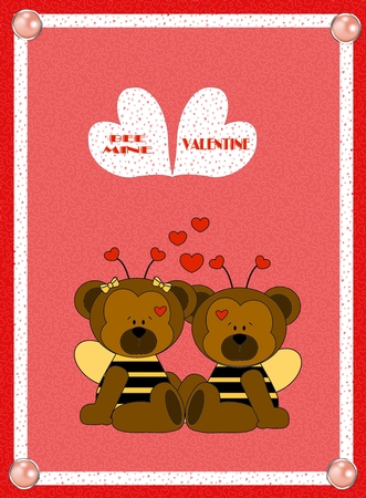 Bumble Bee Mine Bears Digital Stamp Clip Art by Shirley Thompson
