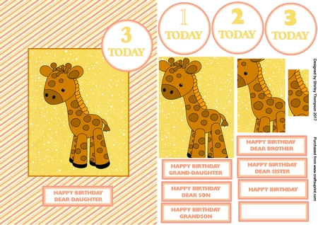 Safari Babies Digital Stamps by Shirley Thompson