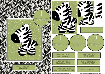 Safari Babies Digital Stamps by Shirley Thompson