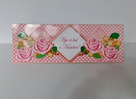 Pink Rose Age is a Number Exlarge Dl Diamond Topper by Shirley Thompson