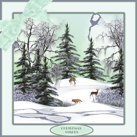 Winter Forest Backgrounds by Shirley Thompson