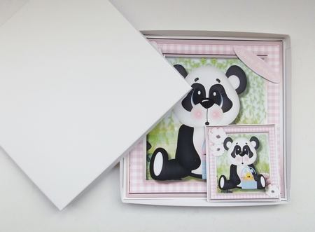 Cute Panda and Friend by Shirley Thompson