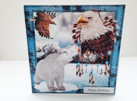 Northern Dreams Topper with Decoupage by Shirley Thompson