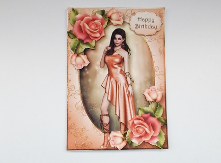 Peach Rose Beauty A5 by Shirley Thompson