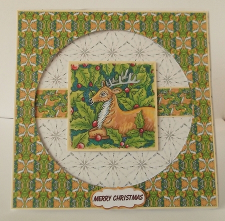 8X8 CHRISTMAS LAYERS - REINDEER by Shirley Thompson
