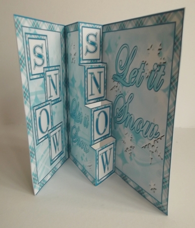 Step card   Let it snow by Shirley Thompson