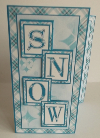 Step card   Let it snow by Shirley Thompson