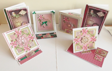 Christmas Teabag squares and Topper Bumper Kit by Shirley Thompson
