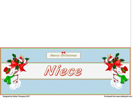 Christmas snowman cane  by Shirley Thompson