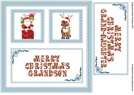 CHRISTMAS SANTA ALPHA ALPHABET NUMBERS by Shirley Thompson
