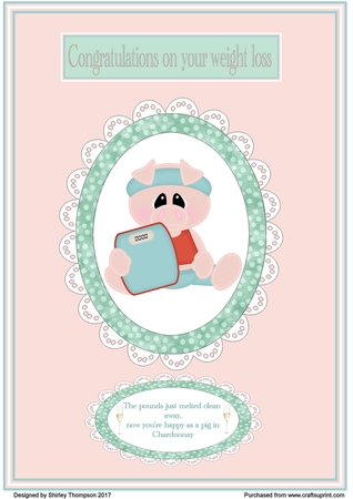 Lets Get Physical Pigs Clipart by Shirley Thompson