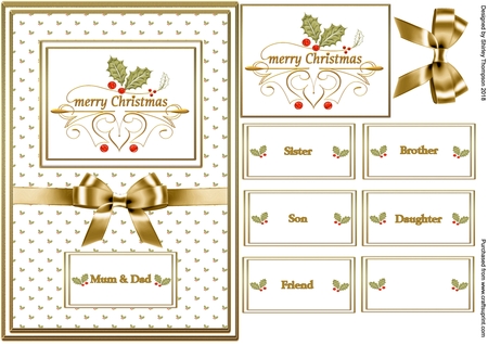 Merry Christmas word art  by Shirley Thompson