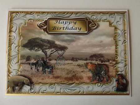 Wildlife on the Savana - various greetings by Shirley Thompson
