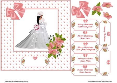 Pink Christmas Roses by Shirley Thompson
