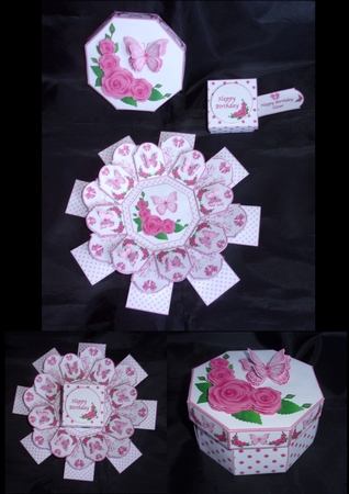 Rose Corners with Decopage by Shirley Thompson