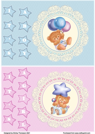 Baby Bears CU/PU by Shirley Thompson