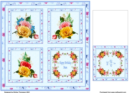 Floral backgrounds by Shirley Thompson