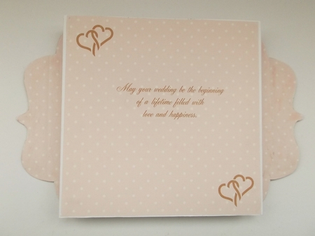 Just Married Car 1 Lace Bracket Wrap Card by Shirley Thompson